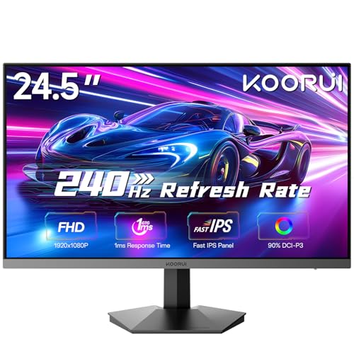 Amazon.co.jp: KOORUI 24インチ 240Hz ゲーミングモニター FHD 1080P