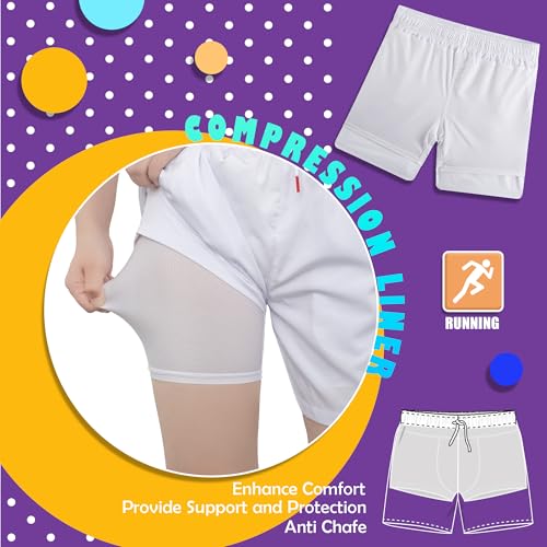 Boys Shorts Athletic Basketball with Compression Liner Zipper Pockets Golf Running Workout Sports Gym Quick Dry2