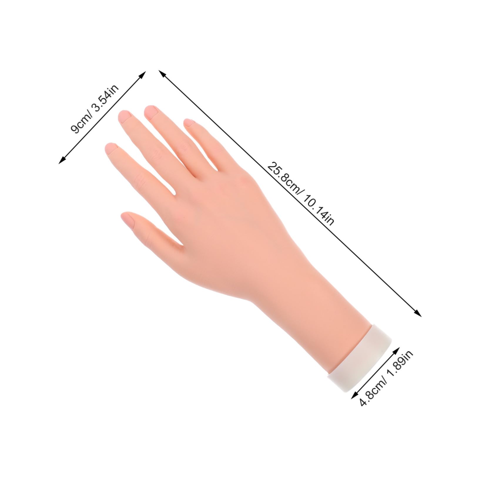 Manichino Mano Femminile Realistica Grandezza Naturale Modellino Flessibile per Esposizione Gioielli Pratica Nail Art e Fotografia Supporto da Tavolo Versatile per Artistico