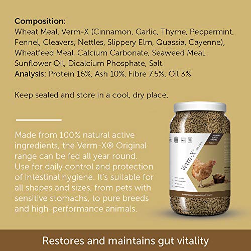 Verm-X Kräuter Pellets Für Geflügel, 1,5 KG
