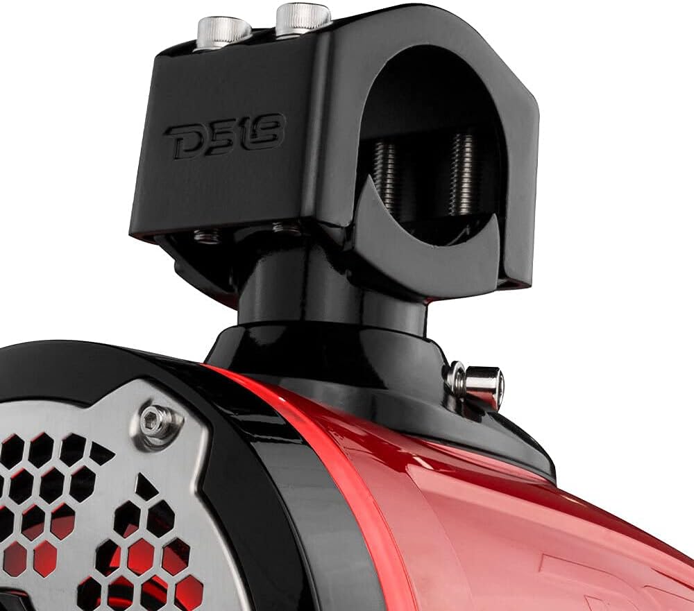 DS18 NXL-X8TPNEO/RD 8" Neodymium Marine Towers with Built-in Passive Radiator, 1" Driver and RGB LED Lights - High Performance, Marine Grade IP65 Rated, 550W Max 180W RMS 4 Ohms (Pair)