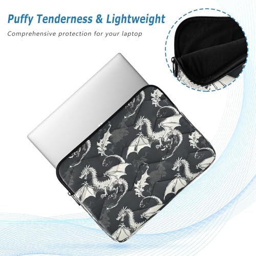 Funda portátil impermeable 13-14 pulgadas con diseño dragones miniatura 5