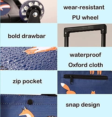 Einkaufstrolley Faltbare Einkaufstrolleys, Wiederverwendbare Einkaufstaschen Mit Rädern, Faltbare Einkaufstaschen… – Bild 5