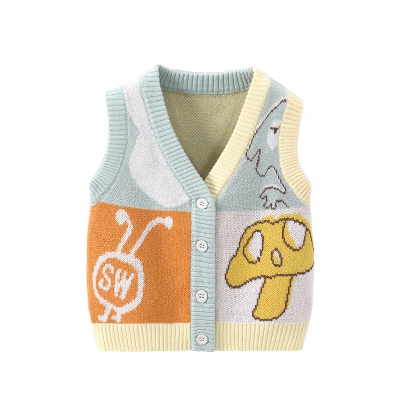 Baby Sweater Children's Baby Vest Vest Sweet Knit Girls Sweater Shoulder Cardigan Jacket