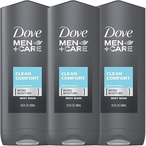 Gel douche Dove Men Care Clean Comfort 13.5 Oz formule 3 pack savon liquide corps visage homme