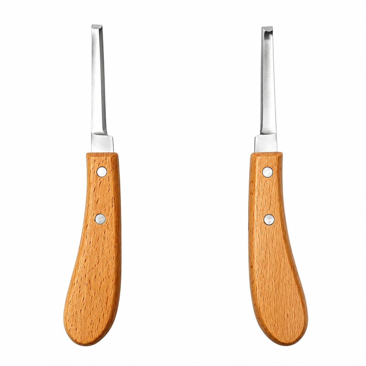 2PCS Rénette Professionnelle à Lame Double, Couteau à Sabot Haute Résistance Plus Aiguisé, Couteau à Sabot Pointu, Outil De Couteau De Sabot Durable pour Bétail, Cheval, Bovin