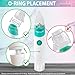 OCCObaby Baby Nasal Aspirator - 2 PK Baby Nose Suction Kit- Battery Operated Baby Nose Cleaner and Manual Baby Nose Sucker for Newborns, Infants and Toddlers - Congestion Relief for Babies