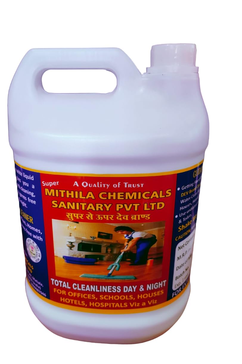 Mithila Chemicals White Phenyle 5 ltr Surface Disinfectant Floor Cleaner Liquid for Hospitals, Homes, School, Hotel, Offices & Commercial Use Removes Dirt, Stains & Germs White Phenyle 5 Liter (B0CLJVYH4D) Amazon Price History, Amazon Price Tracker