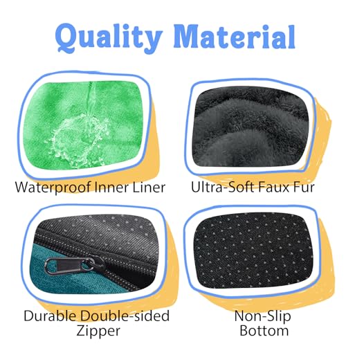Image of Chez Paw Waterproof Orthopedic XL Dog Bed for Large and Extra Large Dogs | Egg Crate Foam, 4-Sided Bolster Support, Waterproof Liner, Non-Slip Bottom, Machine Washable Cover, 42 x 30 Inch