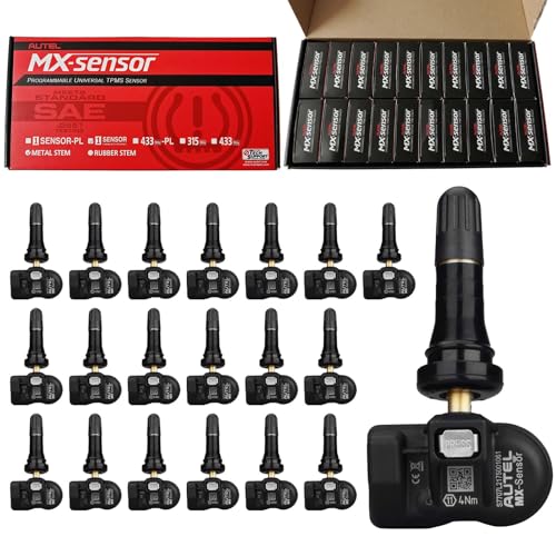 Image of Autel MX TPMS Sensors, 315MHz /433MHz OE Press-in, 20 Pack(Rubber Valves)