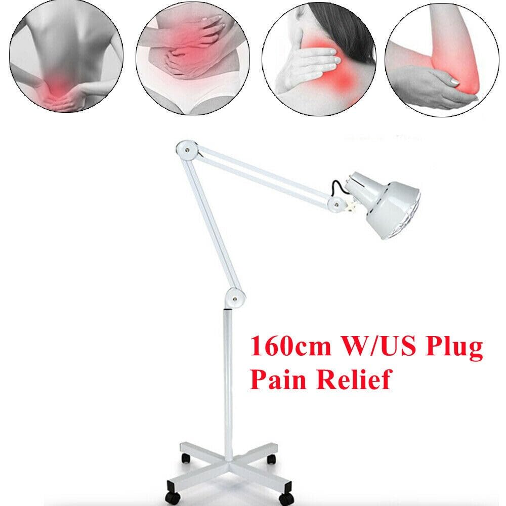Lampada a infrarossi, 275 W, per terapia della luce rossa, per la terapia del dolore, 4 ruote, altezza regolabile per la casa e il salone