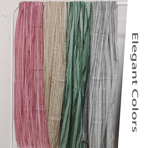 Premium Hijab Scarf for Women Lightweight stripe Scarves Soft Cotton Hijabs Head Wraps for Muslim3