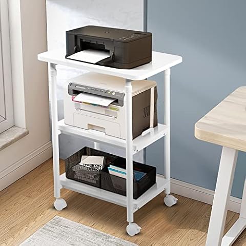 Giantex Soporte para Impresora con Ruedas y Altura Ajustable Cover