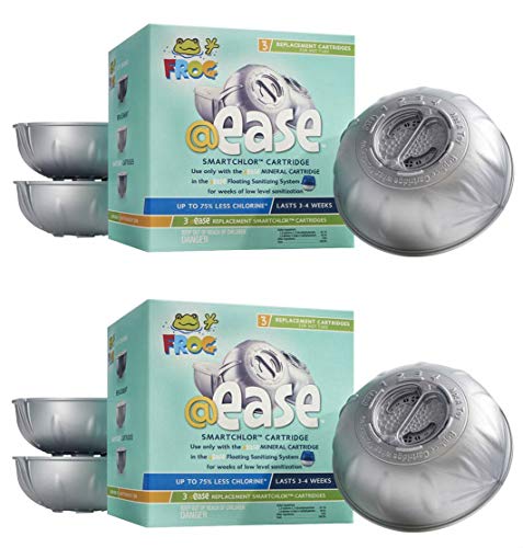 @ease Frog Replacement SmartChlor Chlorine Cartridge - 3 Count (2 Pack)