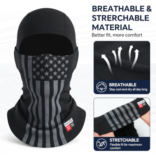 Image of Fullsheild FR Balaclava CAT2 7oz Flame-Retardant Cotton Face Mask, NFPA2112 | Arc Rated Covering Hood for Welding, Protective Helmet Liner for Men Women, UV Face Mask Windproof, Lightweight & Breathable