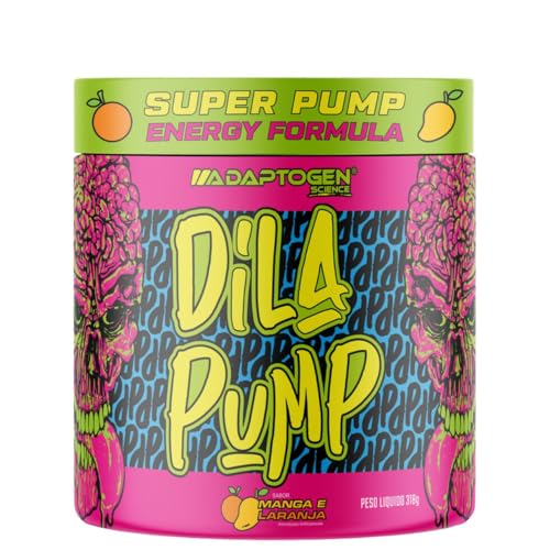 Dila Pump 318g Pré Treino Sem Cafeína Sabor Manga e Laranja - Adaptogen Science