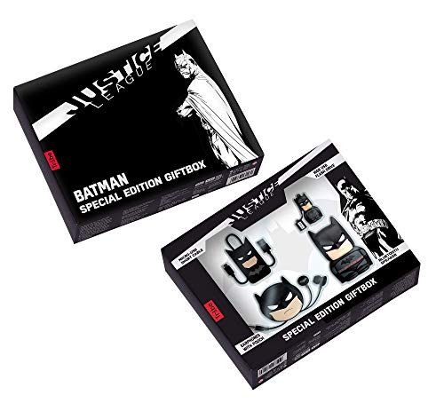 Batman DC Coffret Cadeau Film avec Haut-Parleur Écouteurs Câble et Clé USB 16 Go
