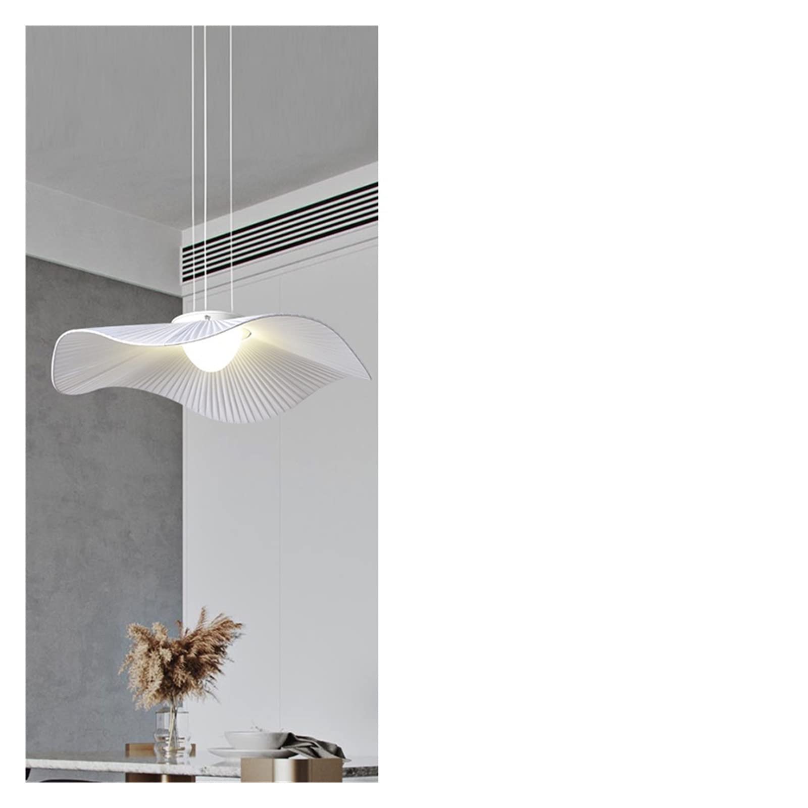 Lampe de chambre en cristal vintage au style nordique et design feuille de lotus unique