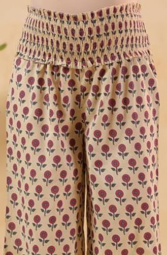 Image of Janasya Women's Pure Cotton Floral Printed A-line Maternity Kurta Pant Set
