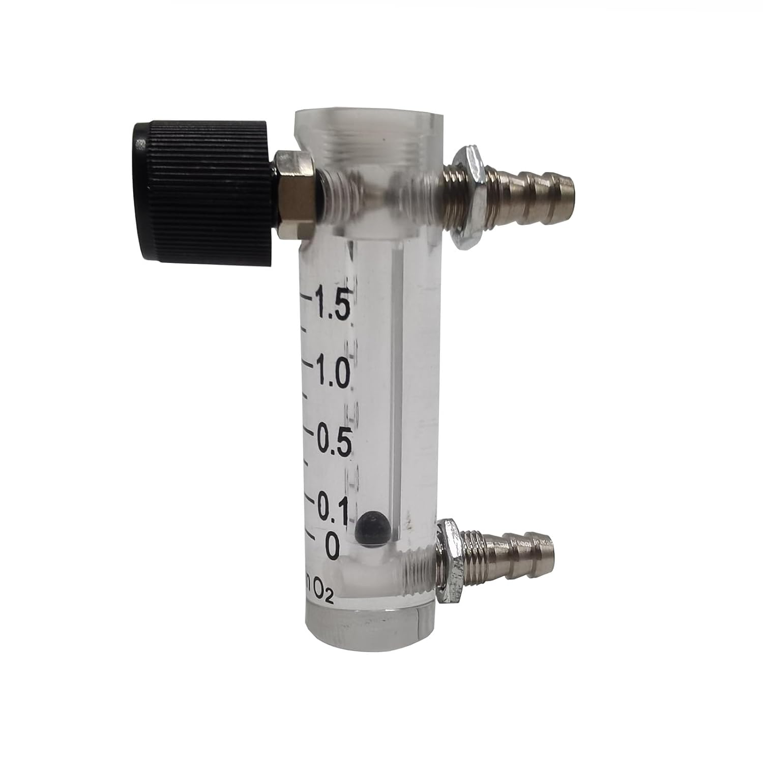 Oxygen Flow Meter 0.1-1.5LPM Flowmeter for Fluid Filtration System Oxygen Air Flowmeter Regulator Acylic Flow Meter with Control Valve for Oxygen/Air