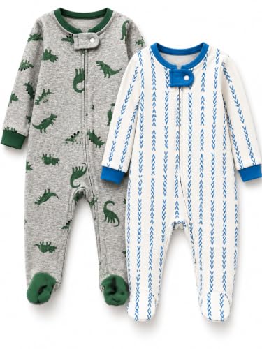 Image of TuddyBuddy 100% Cotton Multi Color Zipper Romper Sleepsuit /Romper /Jumpsuit for Baby Boy & Baby Girl