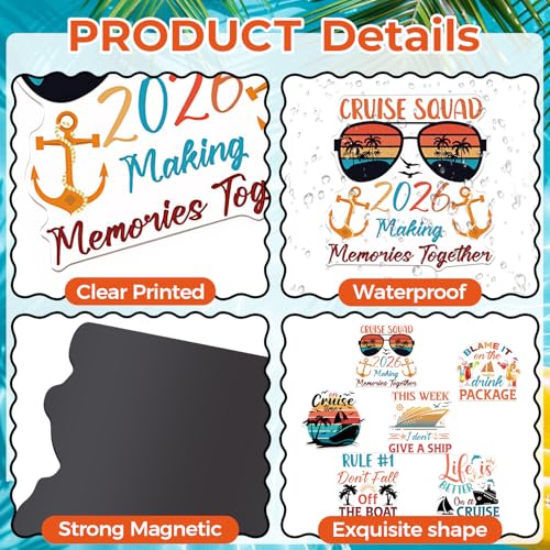 Imanes decorativos para puerta crucero, 6 piezas miniatura 7