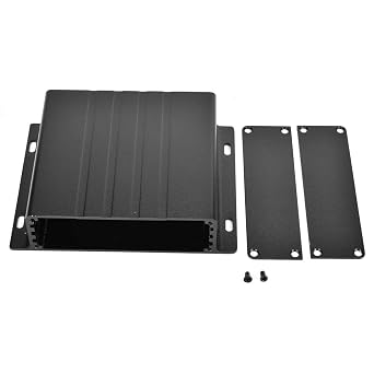 Aluminum Enclosure Box, Electronic Instrument Project Case, PCB Cooling Housing, 31x130x100mm