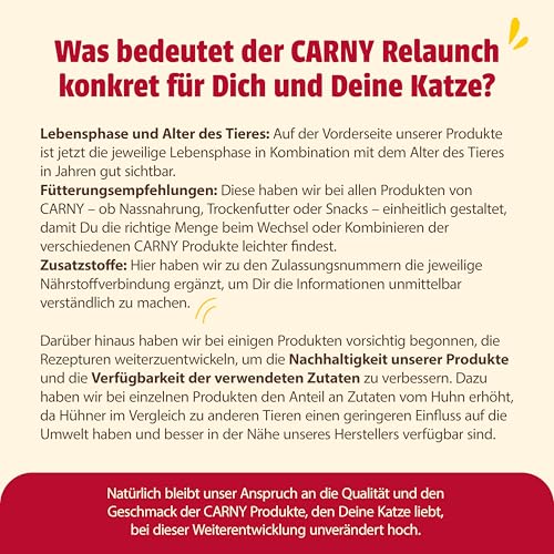 animonda Carny Kitten Variation für Katzenkinder (12 x 200 g), Kitten Nassfutter für wachsende Kätzchen, Katzenfutter ohne Getreide und Zucker, Katzennassfutter mit 100 % frischen Zutaten