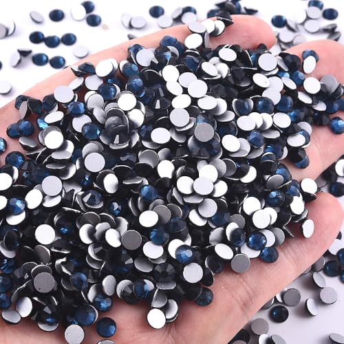 Image of 1440 Pieces SS16 /3.8-4mm Flat Back Crystal Rhinestones Round Gems for Nail Art,Montana