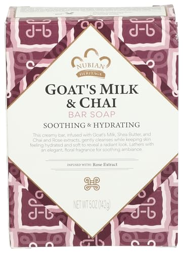 Nubian Heritage Soap Bar Goats Milk and Chai 5 Ounce