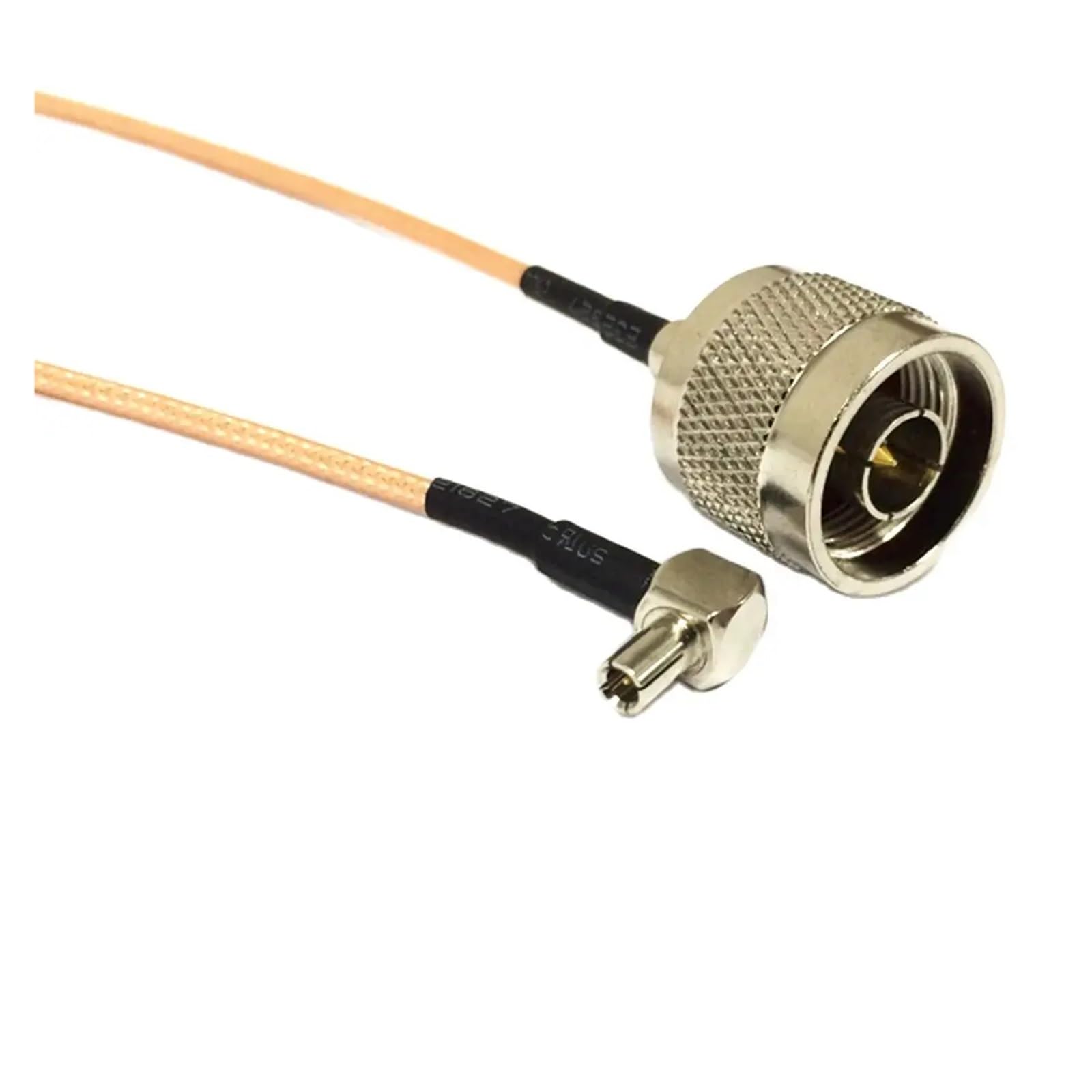 Cavo a Spirale RG316 da 15 cm, Tipo N, Maschio/Femmina, Interruttore TS9, Angolo retto, 90 Gradi, for Modem(N Female,15cm)