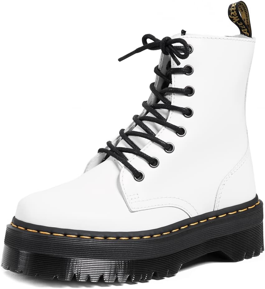 Dr. Martens Women's Jadon 15265100 Climbing Shoes, White 15265100, 5 Women