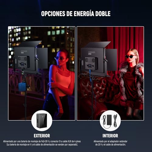 Foco LED NEEWER 150W ideal para iluminar estudio de broadcast y fotografía 7