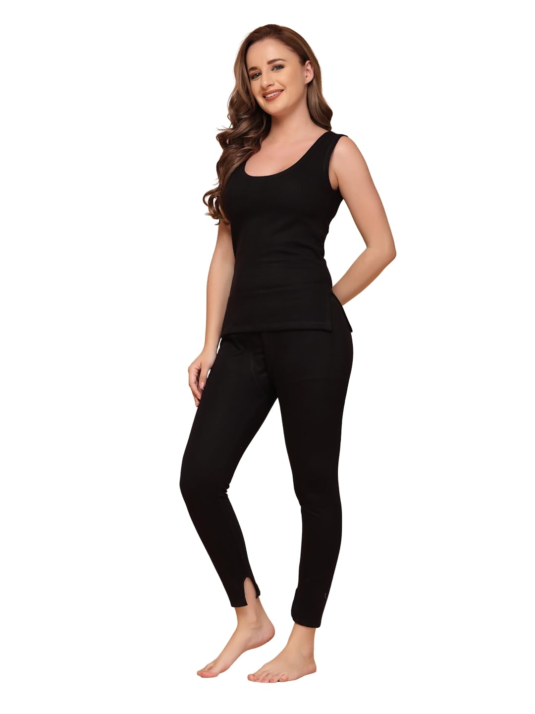 uzarus Winter Embrace Women’s Premium Sleeveless Thermal Set – Lightweight Warmth, Effortless Comfort-picture-15