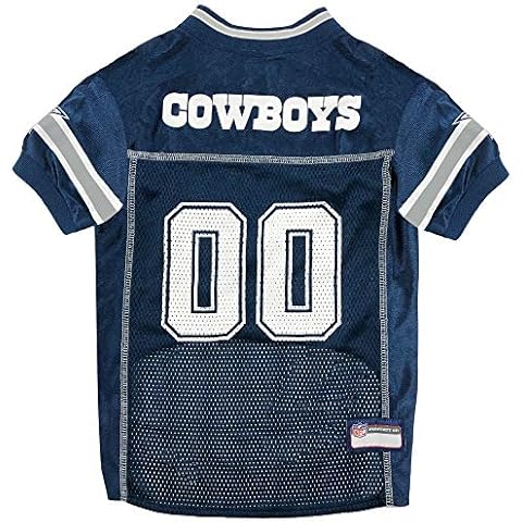 NFL Dallas Cowboys Dog Jersey, Size: XX-Large. Best Football Jersey Costume for Dogs & Cats. Licensed Jersey Shirt Cover