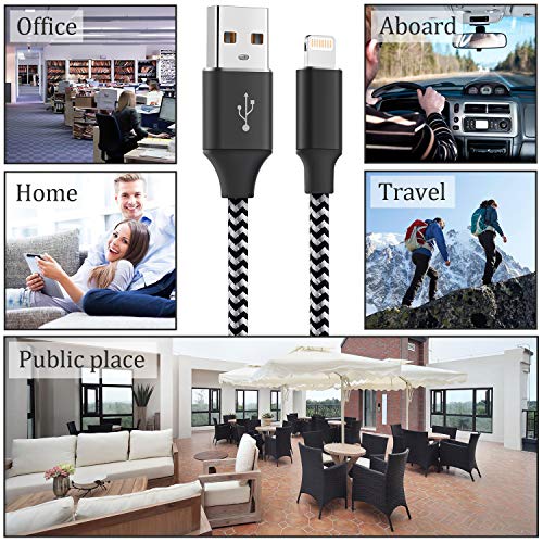 PHEANOO Caricabatterie Phone [1m 2m 3m/3 Pezzi]