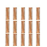 Muelle de troquelado: compatible con la mayoría de camas de impresora 3D, grandes muelles de cama térmica Ender 3/2, parte superior plana y rígida. Sección rectangular, fuerte, mantiene mejor el nivel de la cama impresa