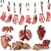 Halloween Blood Props Fake Scary Severed Hand Broken Body Parts for Haunted House Halloween Vampire Zombie Party Decorations Supplies (6pcs Body Parts )
