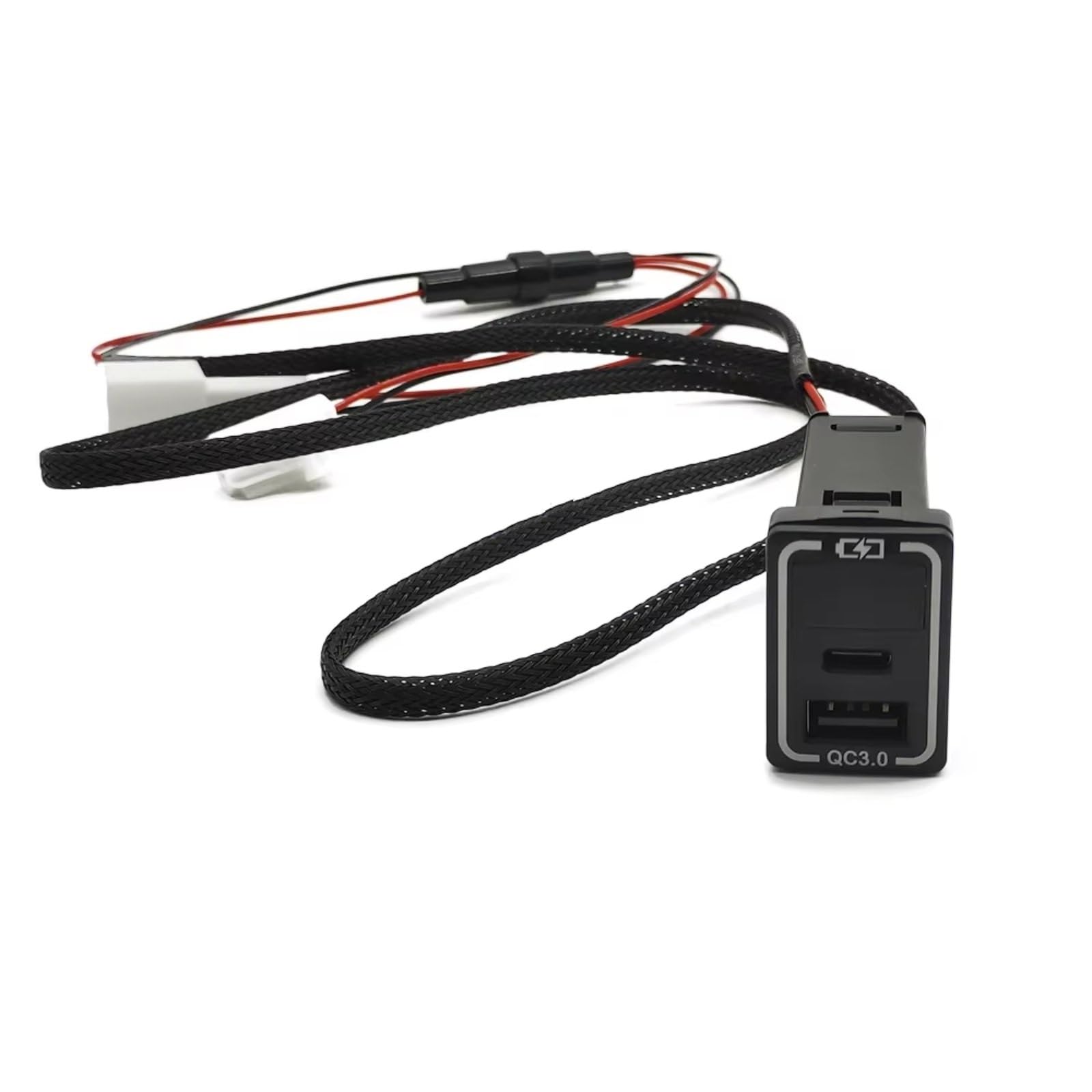 Porta USB Centrale Compatibile Con Toyota Per Camry Per Land Per Cruiser Car Dual QC3.0 Tipo C Auto Caricabatterie Telefono Auto Veicolo Rapido Porta USB