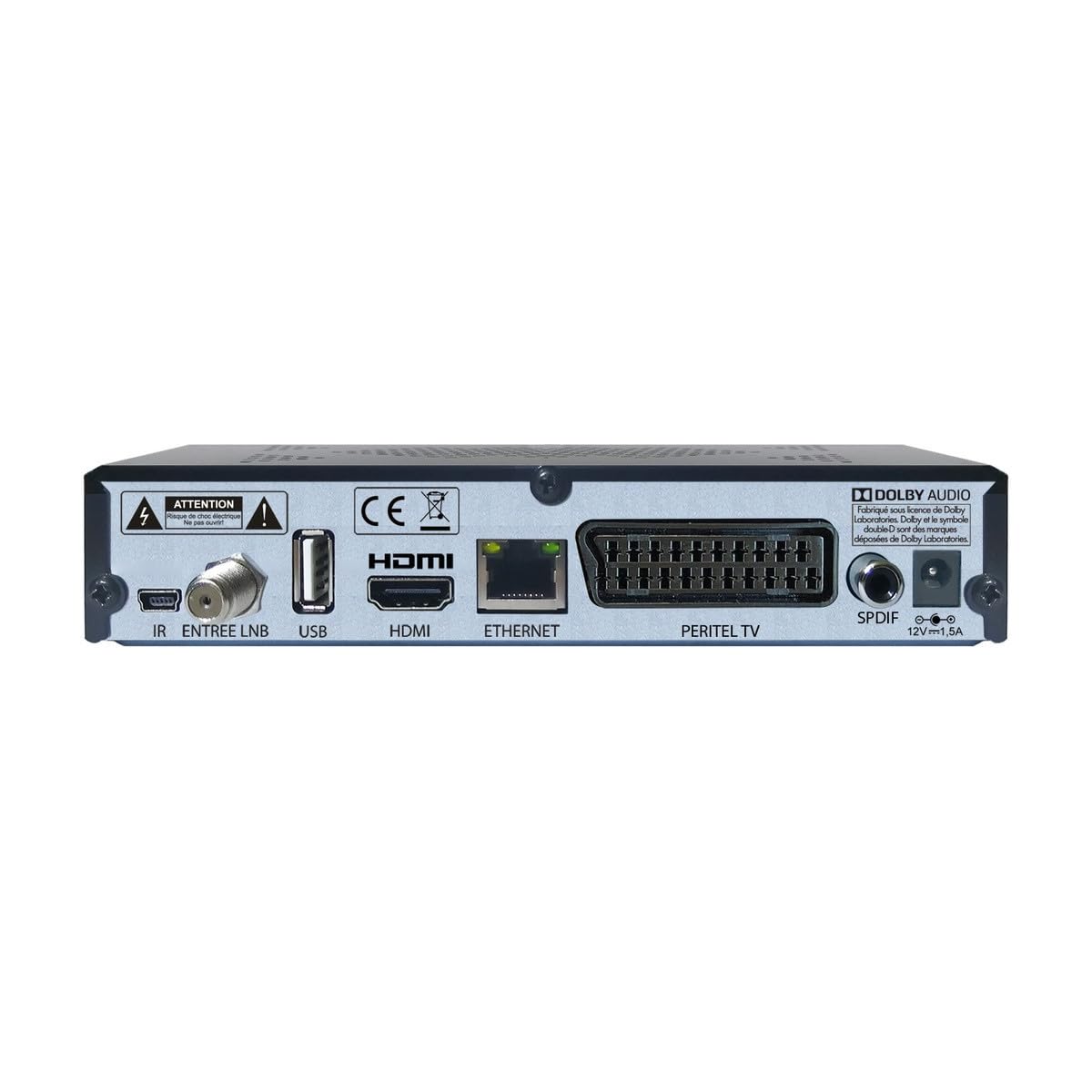 OPTEX Décodeur TV Satellite HD enregistreur USB + Carte Fransat PC7 (Satellite Eutelsat)