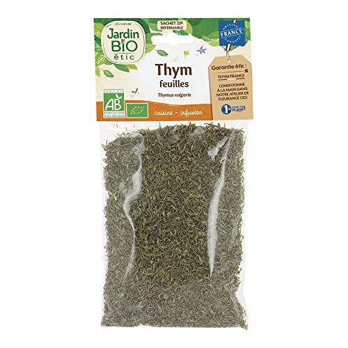 Jardin BiO étic - Thym - bio - Sel, épices, aromates - Certifié AB - Sachet de 40g