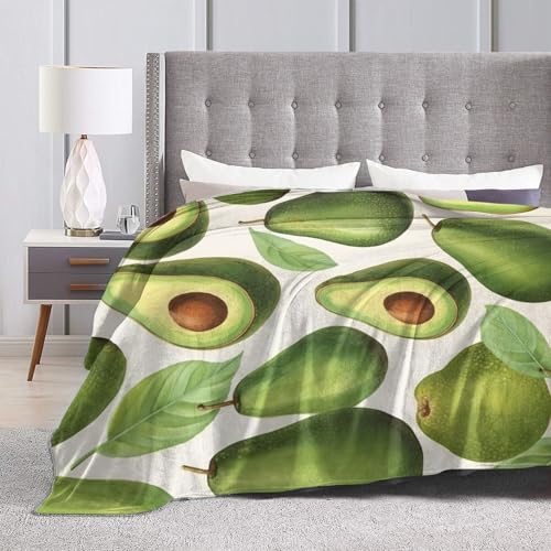 Plaid de canapé avocat Mexpekil couverture douce lit 150x125