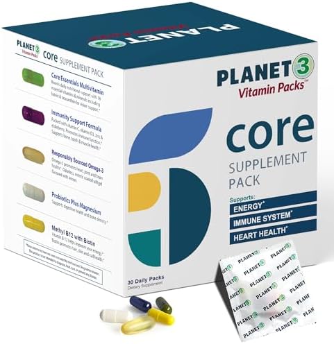 Daily Vitamin Packs for Men & Women – Immune, Energy & Heart Supp...