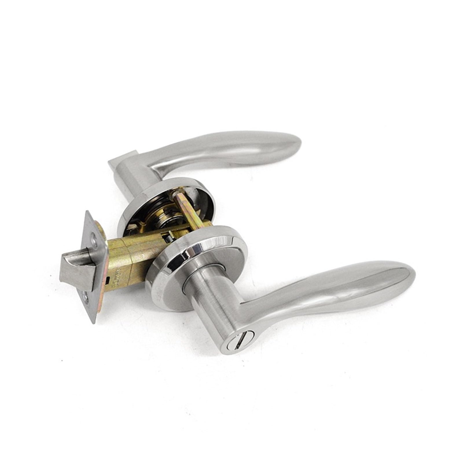 HC-608 Zamek ze stopu cynku Trzy-dźwigniowy uchwyt łazienkowy z trzema dźwigniami bez klucza (HC 608 steel color keyless)