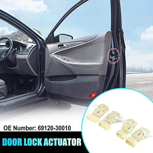 Image of X AUTOHAUX 4pcs Front Rear Left Right Power Door Lock Actuator for Lexus GS300 GS400 GS430 RX300 for Toyota Prius 69120-30010 69110-30010 69140-30110 69130-30110