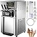 GIOEVO Macchina Elettrica per Gelato Soft da Banco 1200W 3 Gusti, Macchina Gelato Soft Yoghurt Sorbetto Crema di caffè Elettrica da Banco 3 Gusti Produttività da 18L, Macchina Elettrica Commerciale