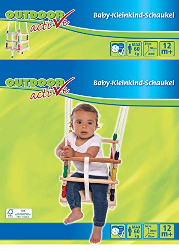 Balançoire à barreaux pour s'amuser au jardin Outdoor Active 30x30