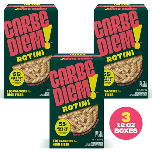 image for Carbe Diem!, Rotini, Lower Net Carb Pasta with Traditional Flavor & Te