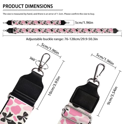 Image of Jeiento Wide Purse Strap Wide Shoulder Strap Adjustable Replacement Belt Soft Guitar Shoulder Straps for Women Girls Gifts