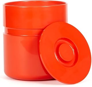 Asti Ice Bucket | Hellerware | Sergio Asti (Red Orange)